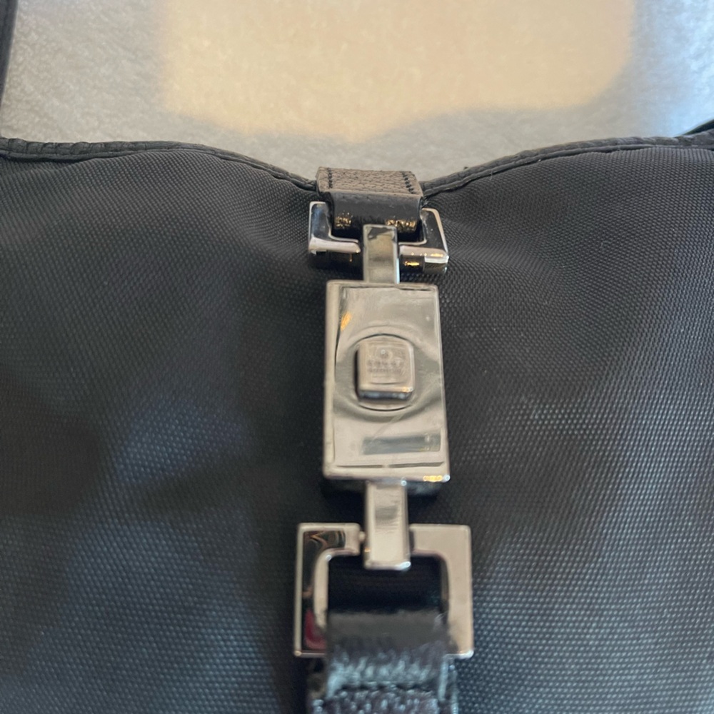 Black Gucci Jackie Canvas & Leather Bag - Picture 6 of 11